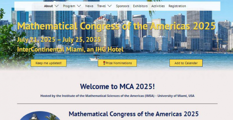 Congreso Matemático de las Américas MCA2025