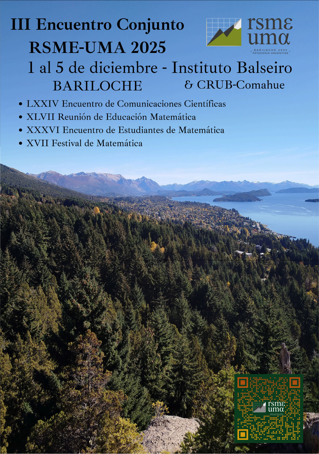 Poster del III Encuentro Conjunto RSME UMA 2025