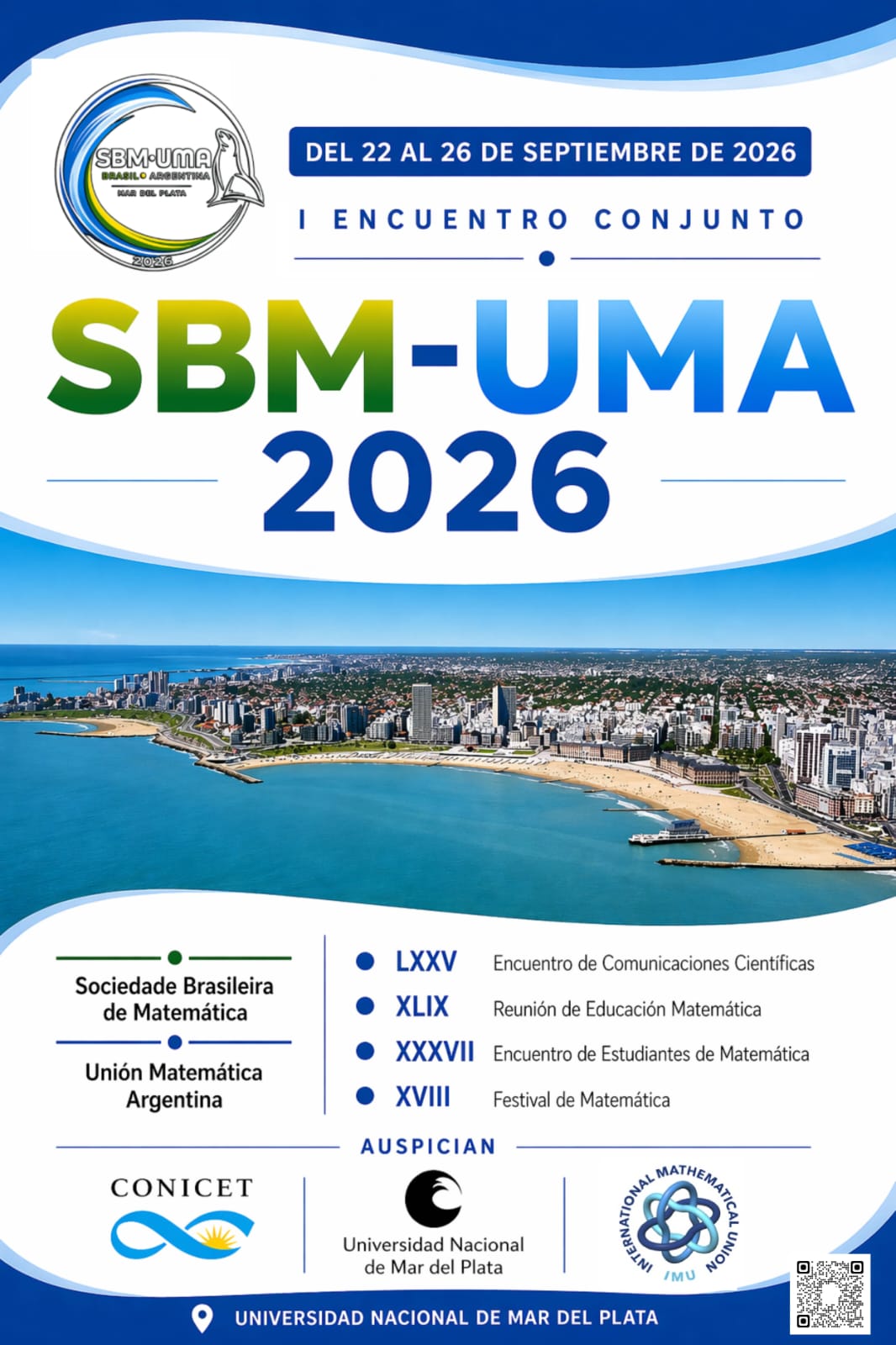 Poster del I Encuentro Conjunto SBM-UMA 2026